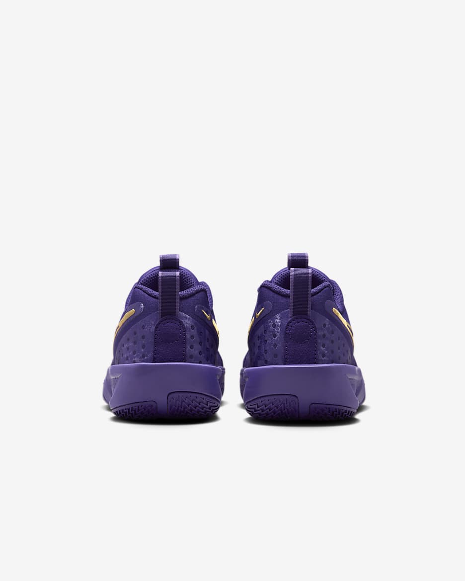 Purple and gold nike shoes deals